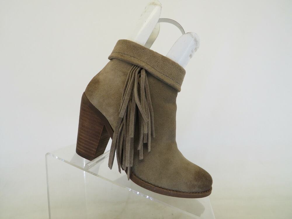 Jessica Simpson Womens Brown Suede Fold Over Ankle Fashion Boots Booties Size 6